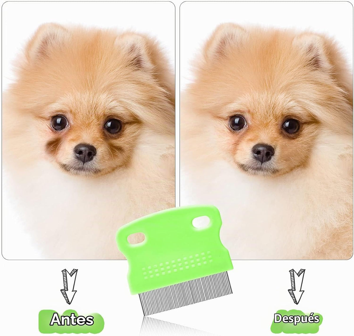 5 Piezas Peines para Ojos de Perro Removedores de Manchas de Lágrim...