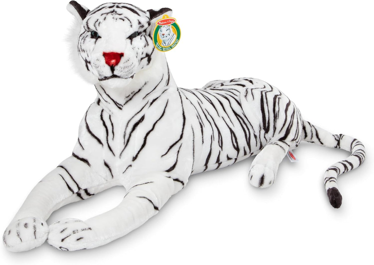 Tigre de peluche Melissa &amp; Doug gigante (más de 5 pies de largo...