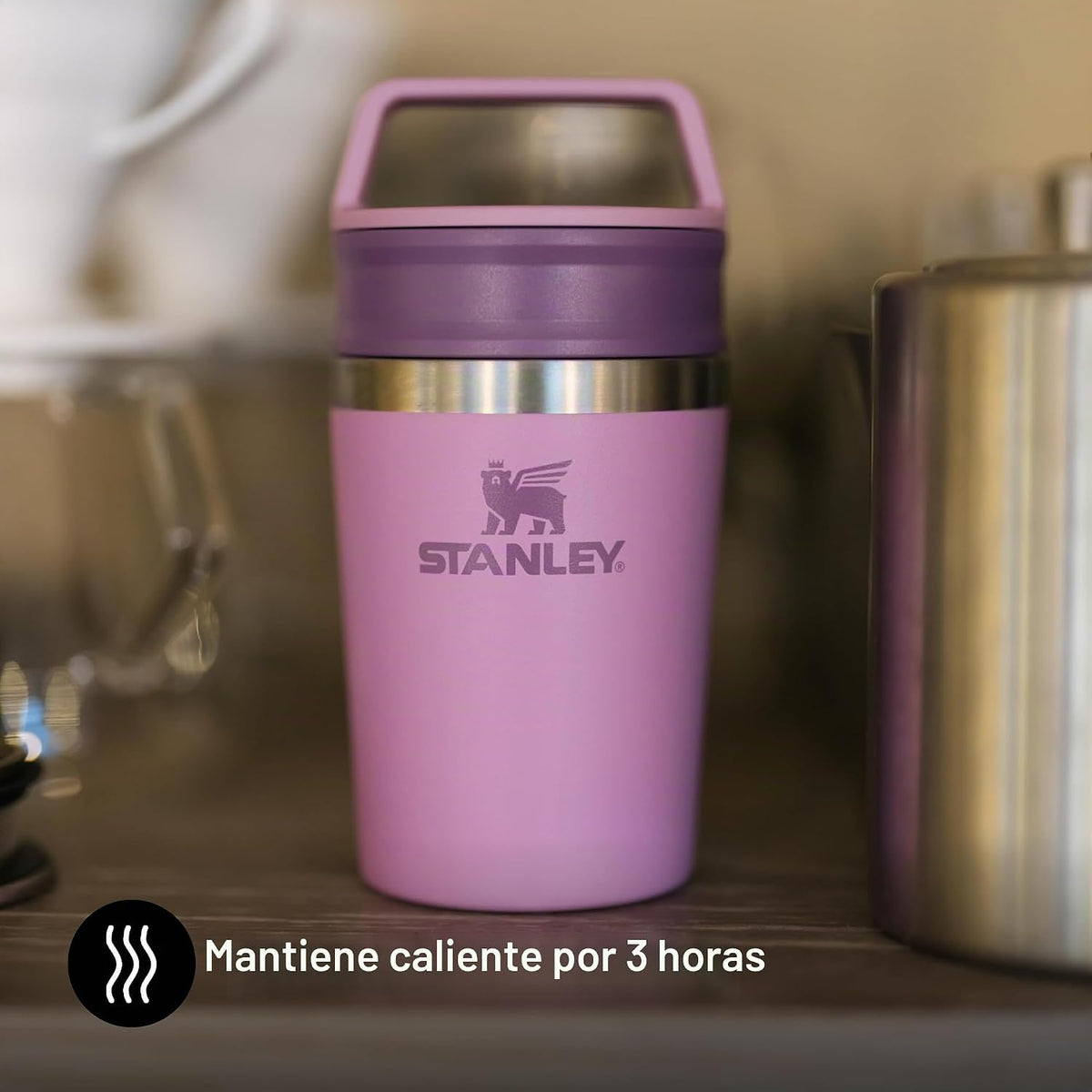 Stanley Cafe To-Go - Taza de viaje de 0,23 litros, mantiene 3 horas...