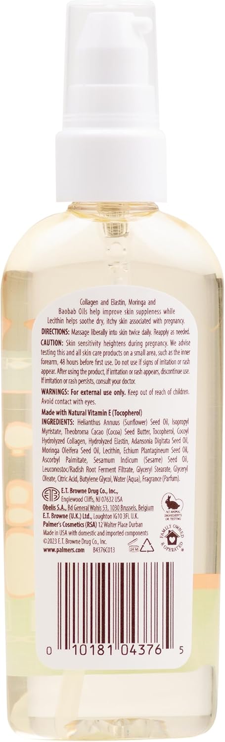 Palmer's Aceite de masaje con fórmula de manteca de cacao para...