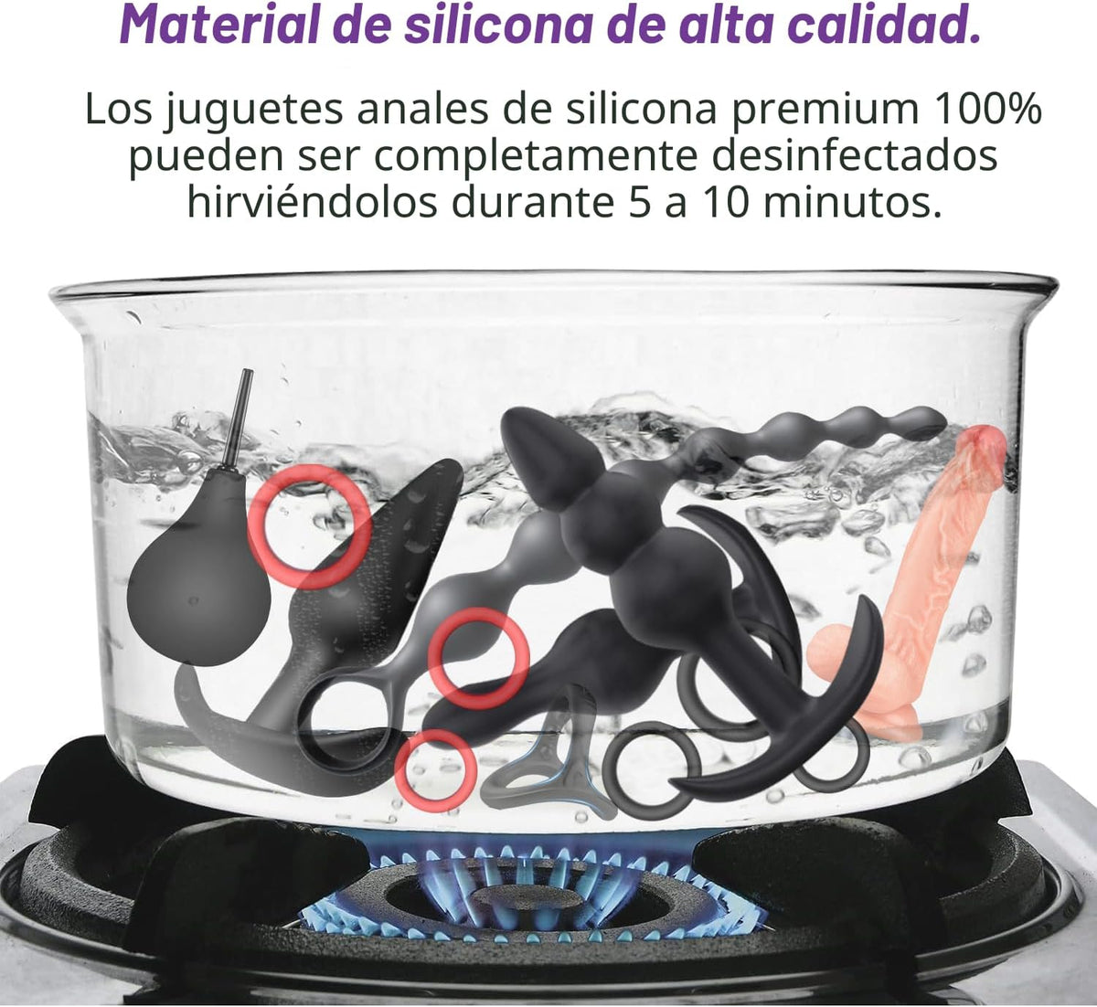 Juguetes sexuales BDSM - Consolador de restricción, kit de 36 pieza...