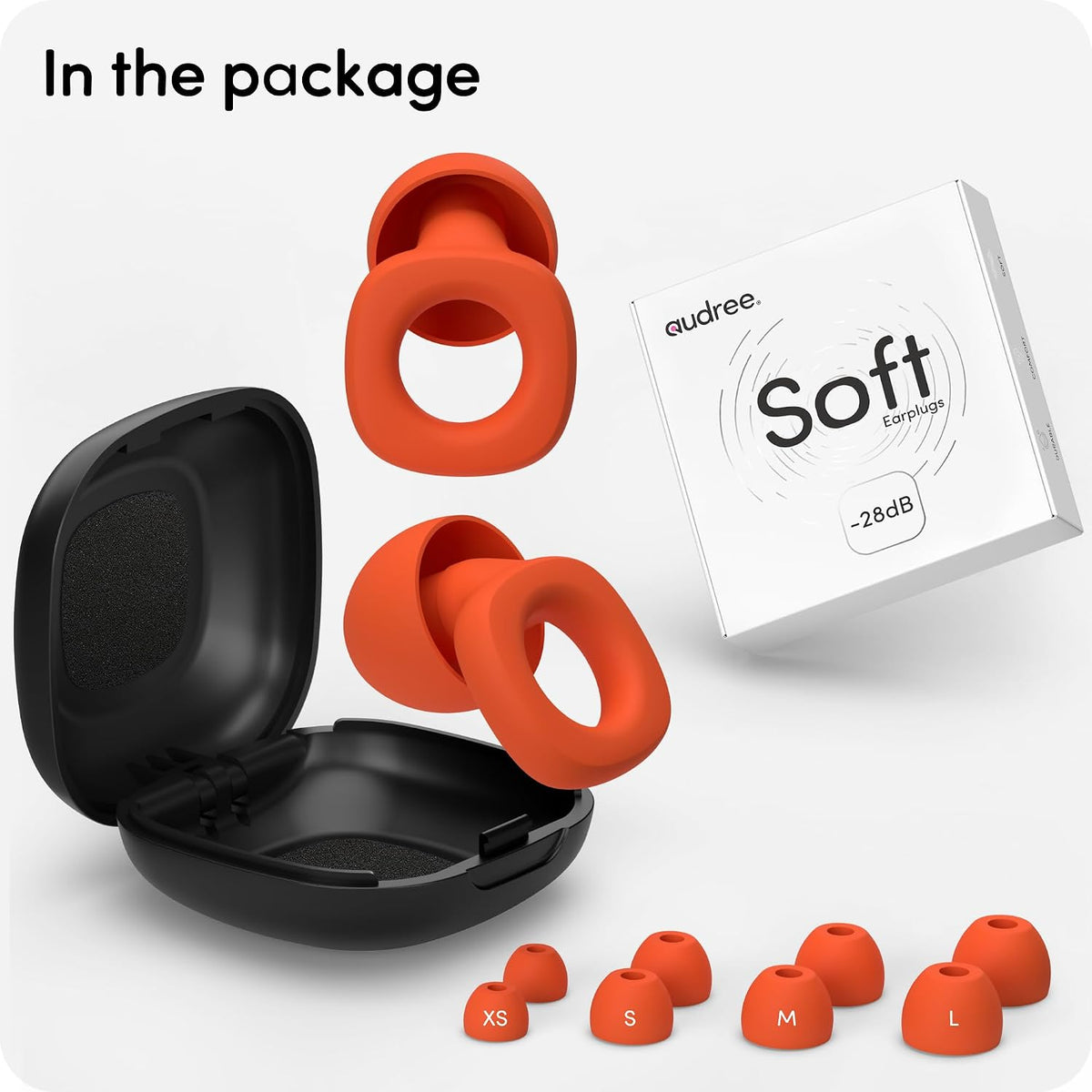 Audree Tapones suaves para reducir el ruido, tapones flexibles reut...