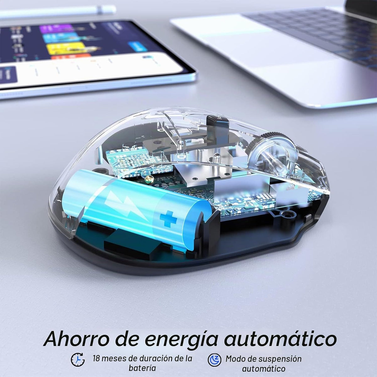 HOTWEEMS Ratón Inalámbrico, Ratón de Computadora D-09 USB Ratones I...