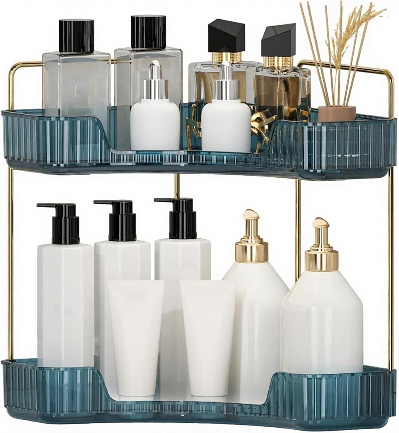 INVSSENE Organizador esquinero para encimera de baño, bandejas orga...