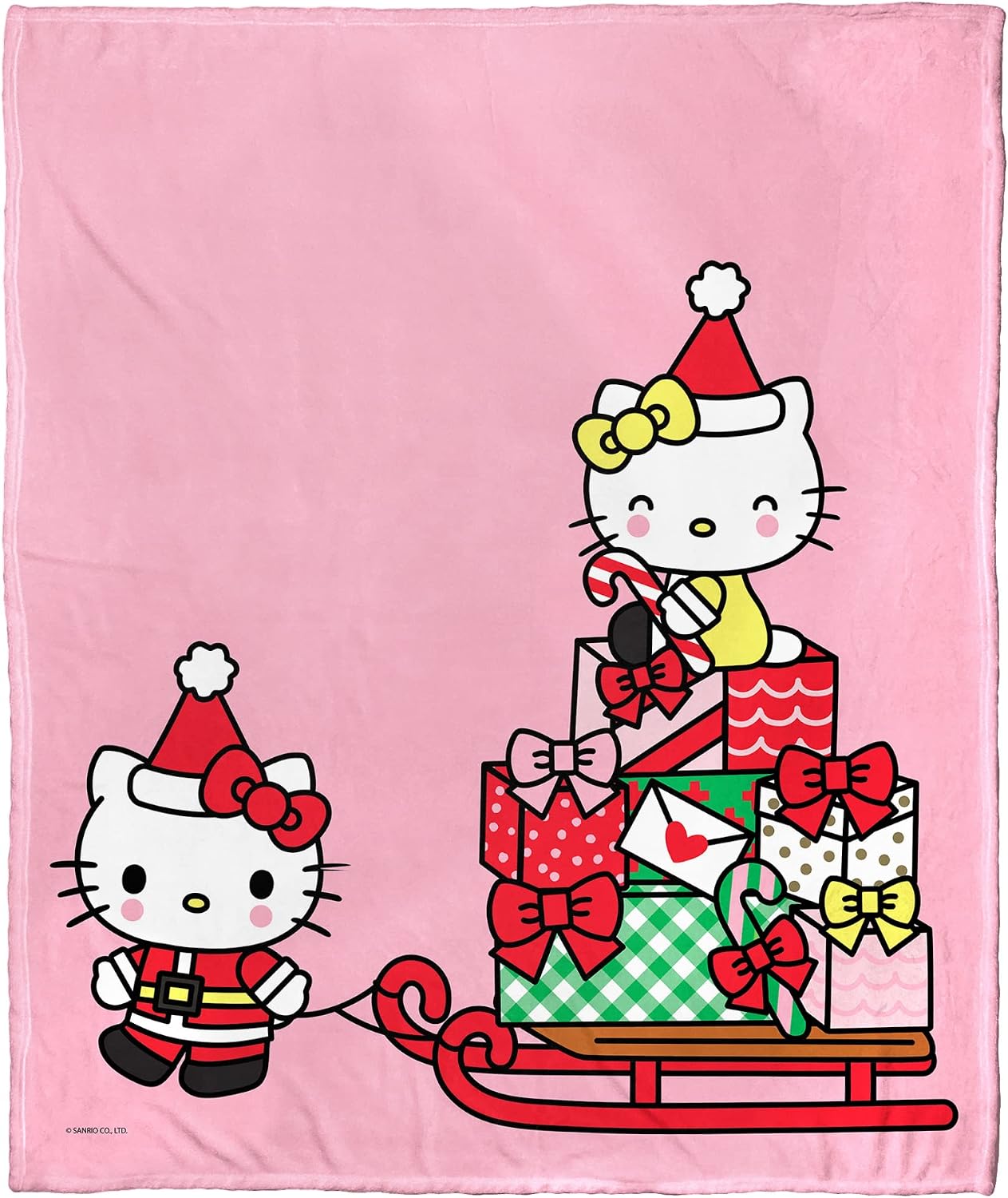 Northwest Hello Kitty - Manta de seda táctil, 50 x 60 pulgadas, tri...