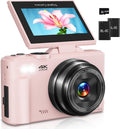 Cámara digital para fotografía, cámara de vlogging 4K para YouTube...