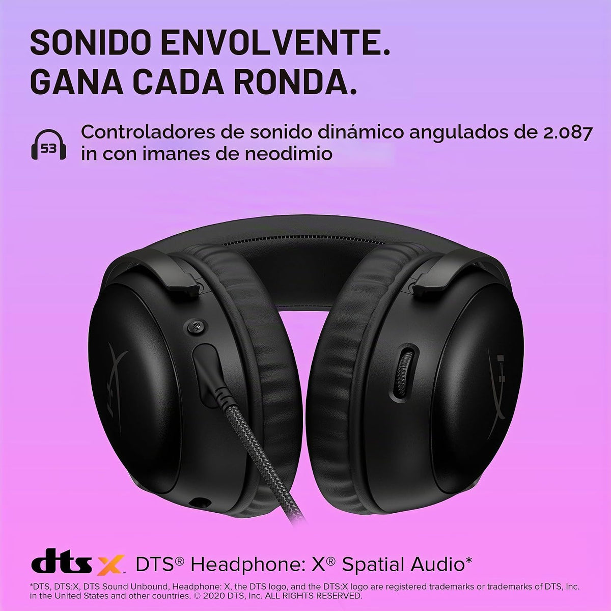 HyperX Cloud III - Auriculares con cable para juegos, PC, PS5, Xbox...