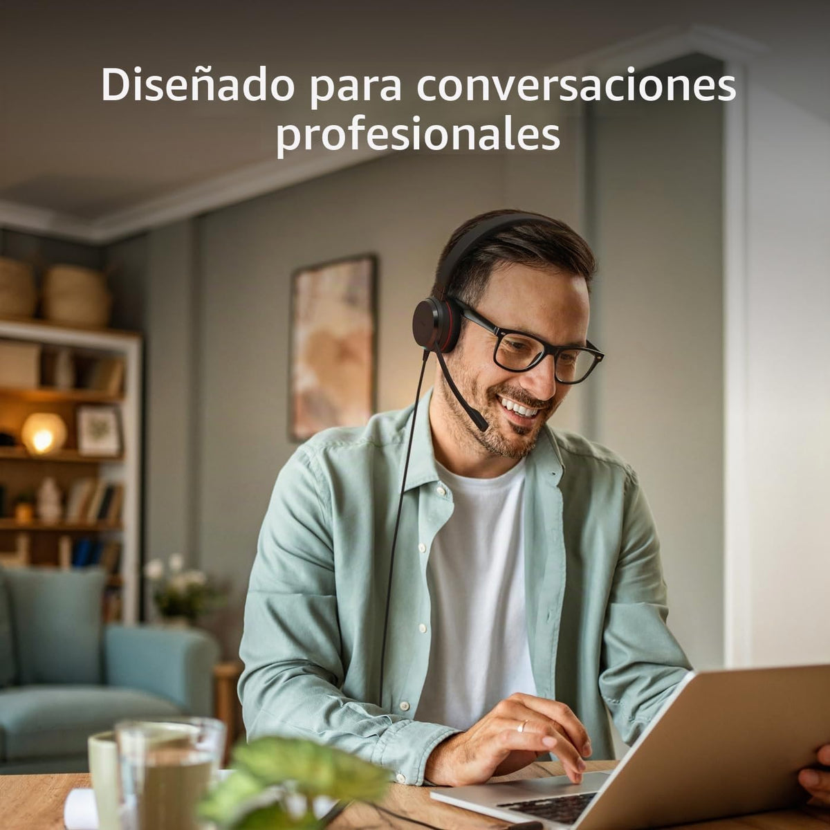 Jabra Evolve 20 (edición 2025) Auriculares USB con cable y micrófon...