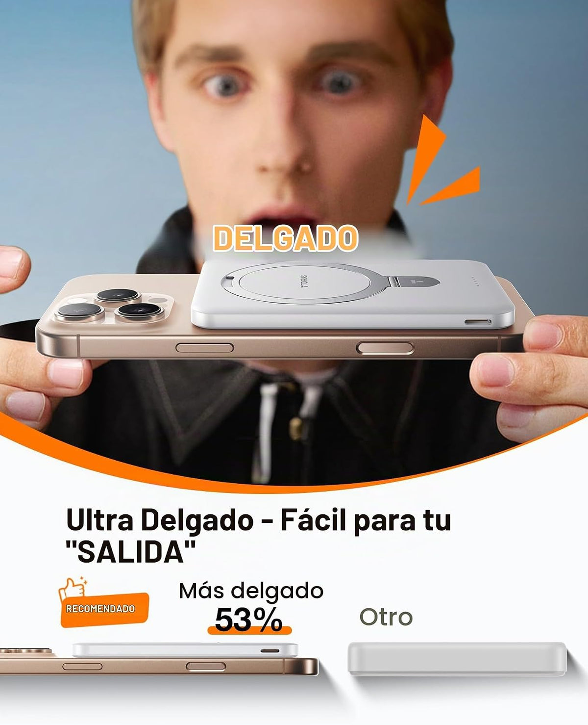 TORRAS - Cargador portátil para iPhone 18 Pro Max, banco de energía...