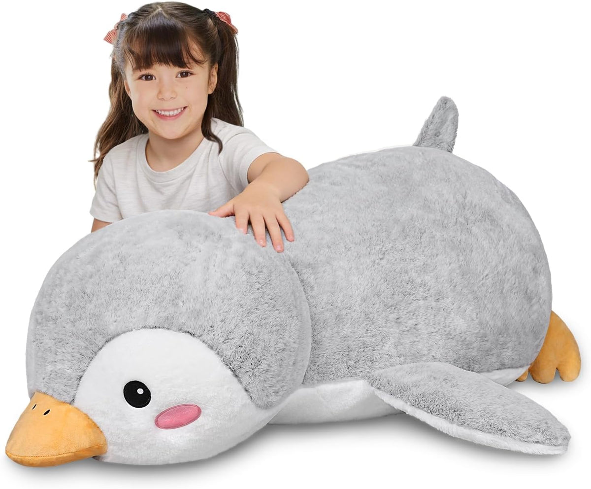 ZBLX Peluche de pingüino gigante, animal de peluche grande de pingü...