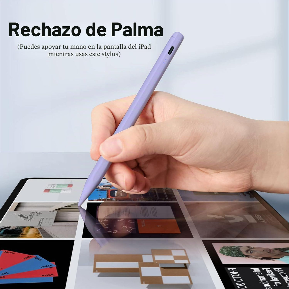 Lápiz capacitivo para iPad (2025-2018), sensibilidad de inclinación...