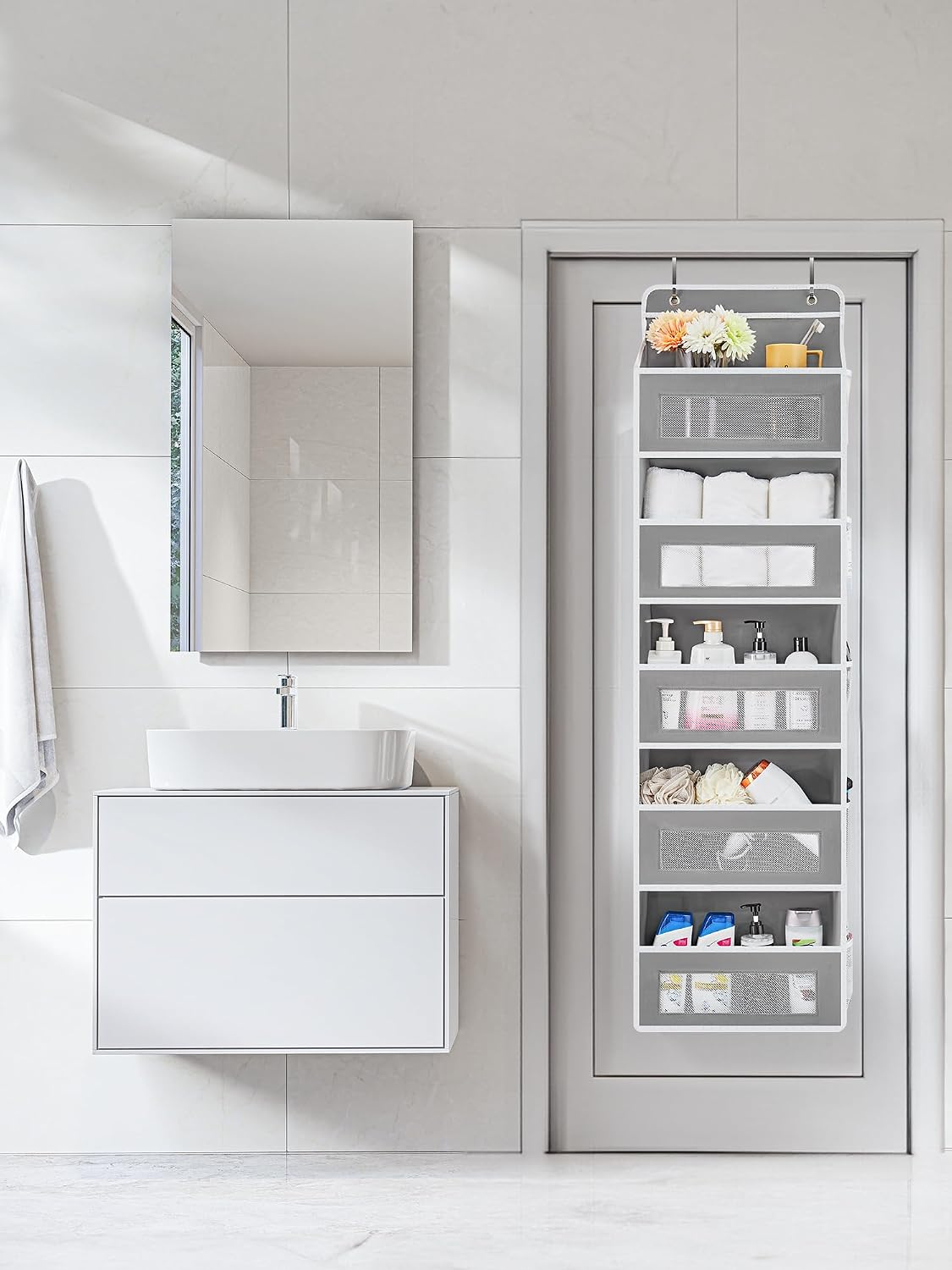JARLINK Organizador sobre la puerta para dormitorio, despensa, baño...