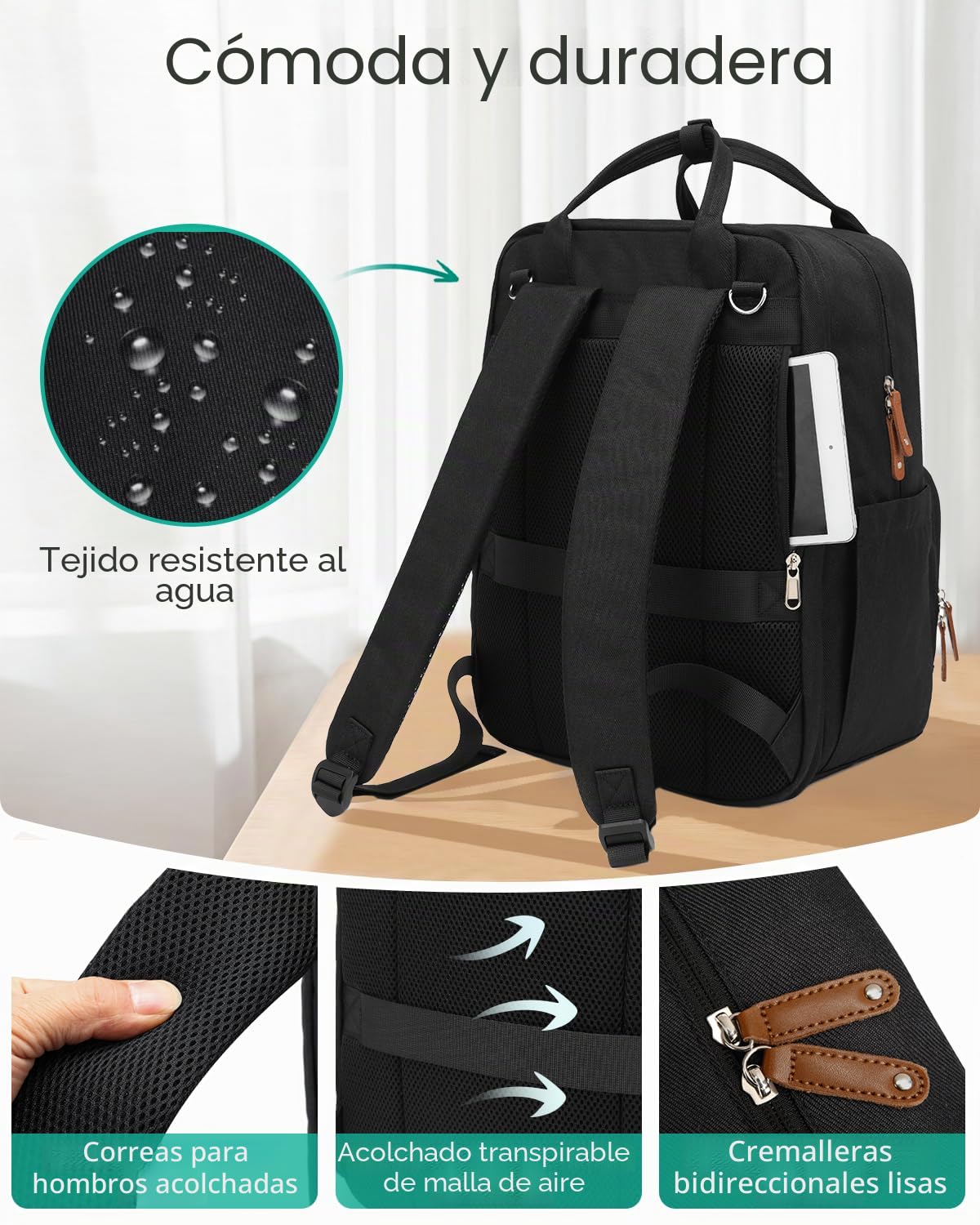Qualyphant Mochila de pañales extragrande para 2 niños expandible 2...