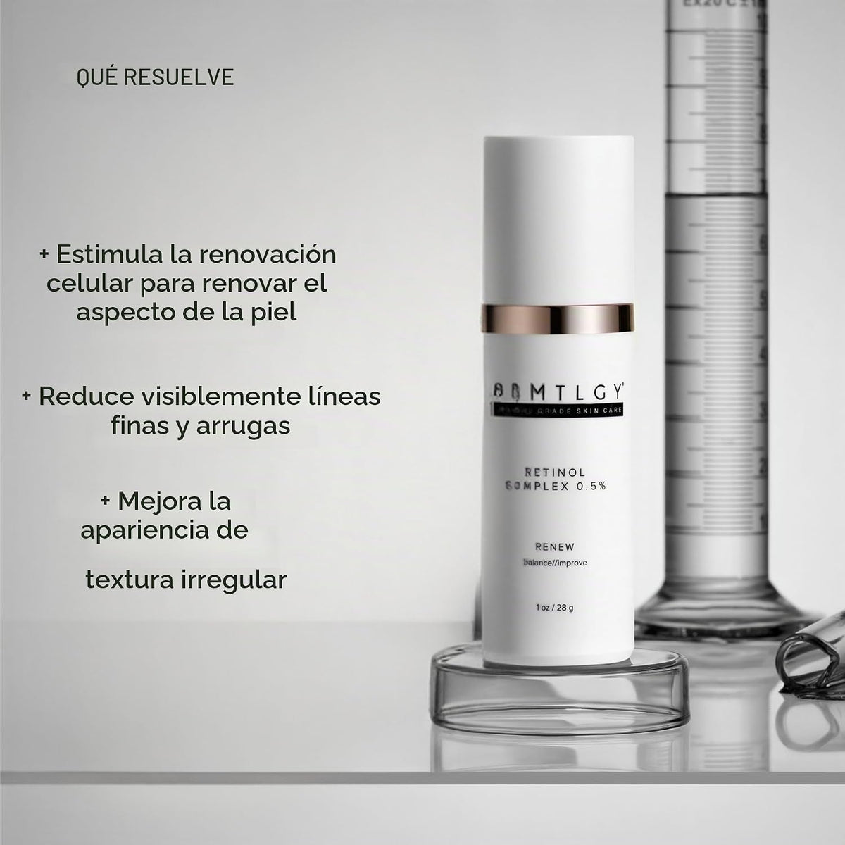 DRMTLGY Suero de retinol al 0.5% para la cara, antiarrugas, con vit...