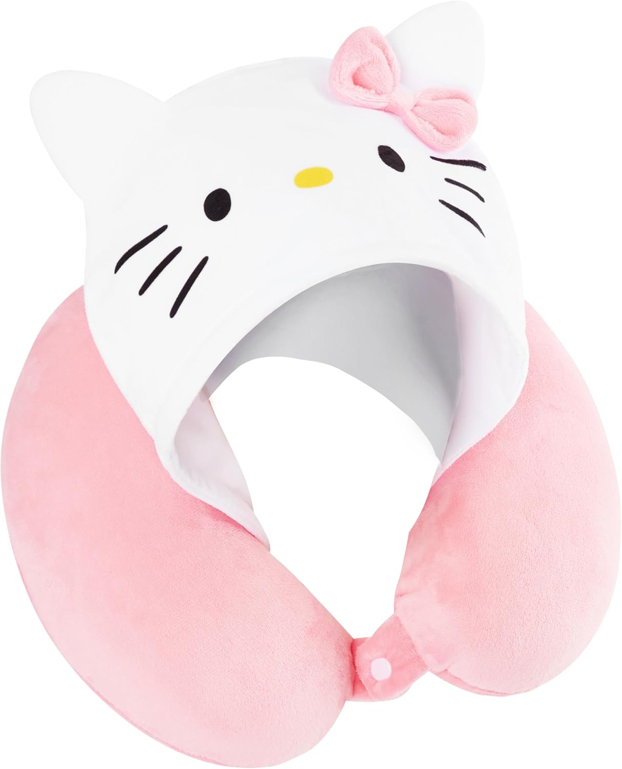Hello Kitty Almohada de viaje para niñas y adolescentes con capucha...