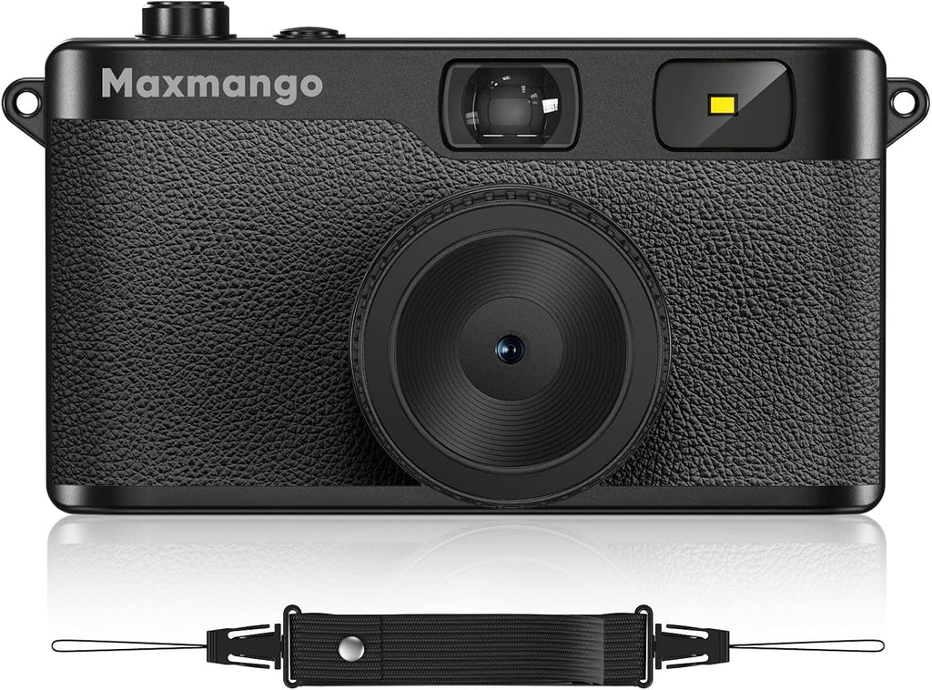 Maxmango Cámara digital vintage D53 - Cámara digital retro de 12 MP...