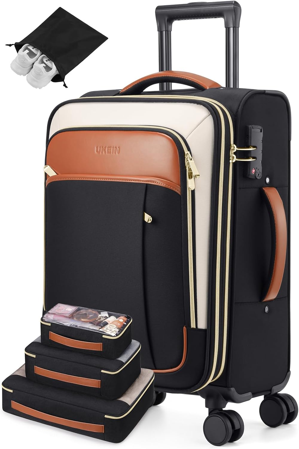 Softside - Maleta de mano expandible con apertura superior de 20 pu...