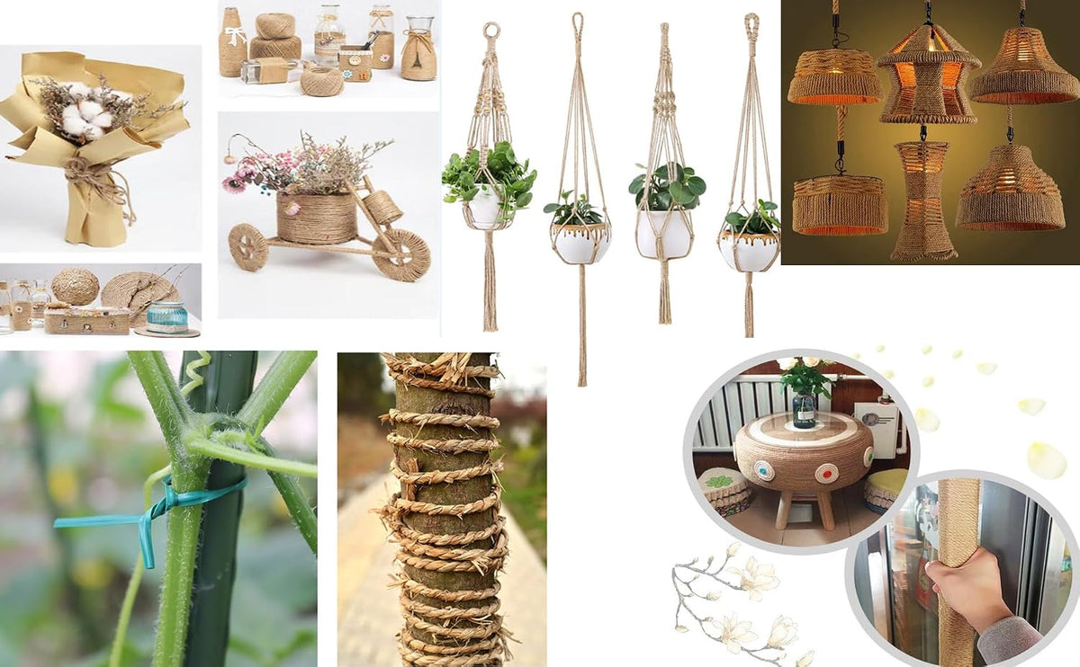 NorthPada Cuerda de cáñamo de sisal natural de 1\/5 pulgadas (5mm)...