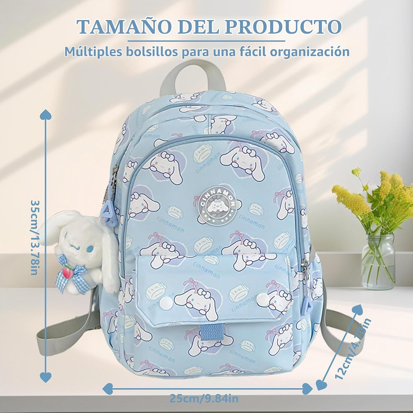 trettitre Mochila linda de anime para estudiantes, bolsa de viaje c...