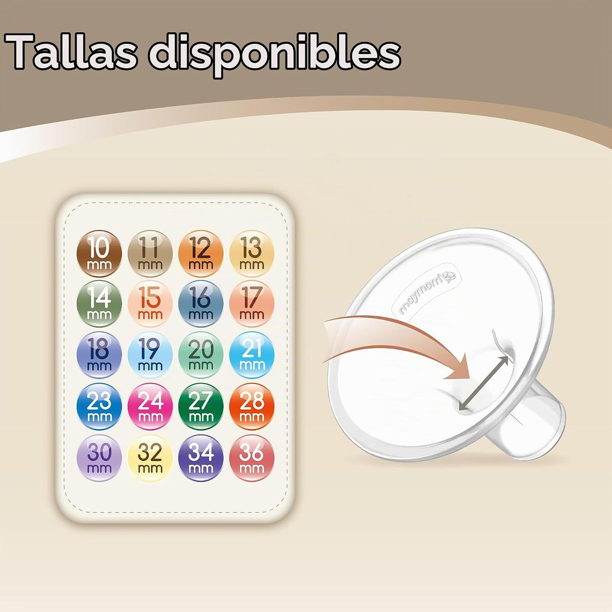 Maymom MyFit - Protectores pequeños de 0.67 pulgadas; compatible co...