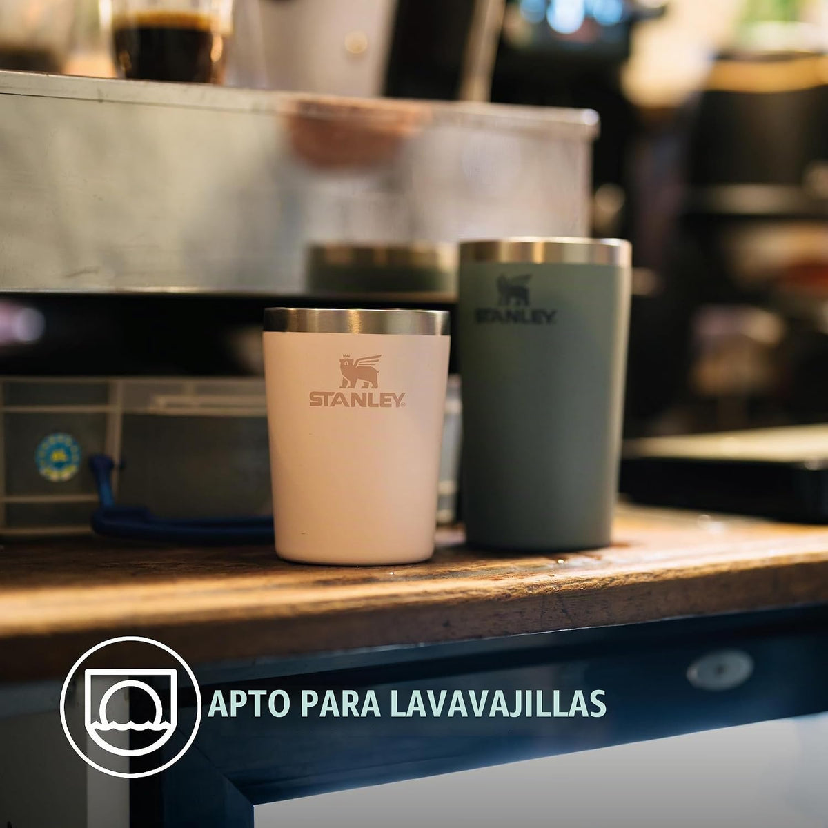 STANLEY 1913 Café to-Go Taza De Viaje 0.23L - Negro | Mantiene 3 ho...