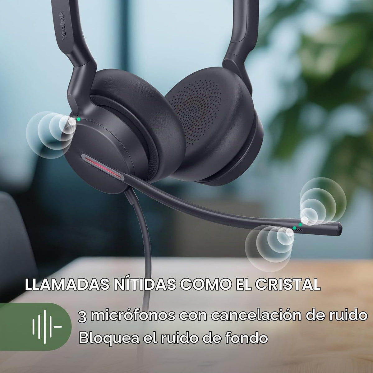 Yealink Auriculares con cable UH46,USB-C\/A, cancelación de ruido A...