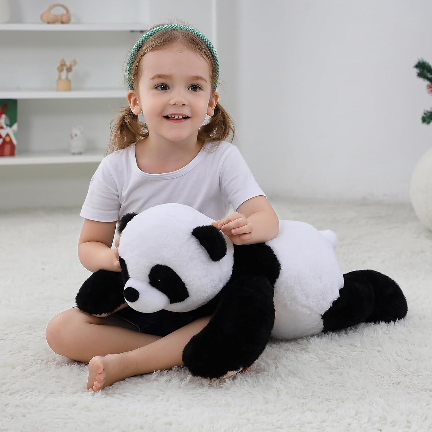 JellyMallow Animales de Peluche Panda con Peso de 5 libras 24",...