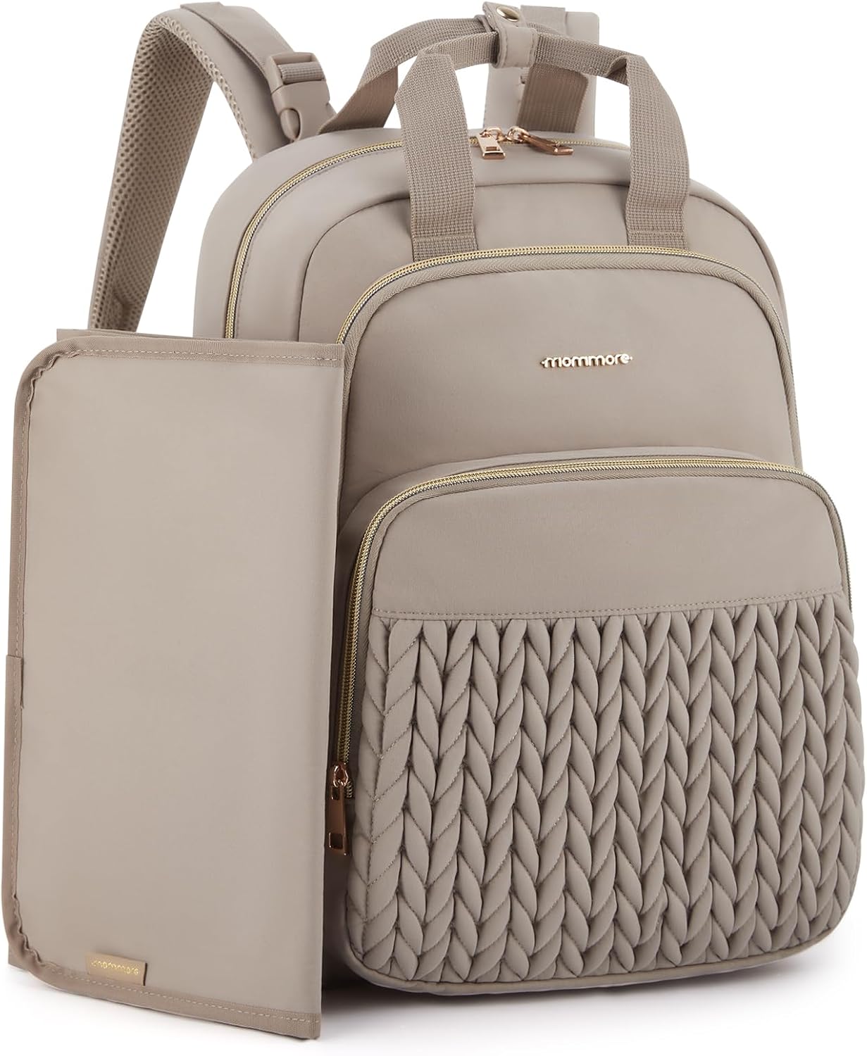 mommore Mochila para pañales, bolsa grande de viaje para artículos...