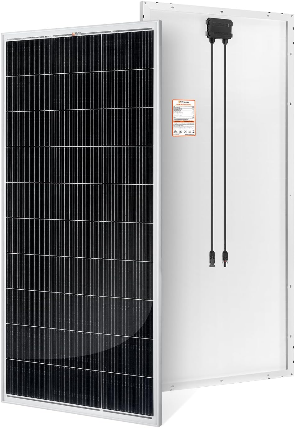 RICH SOLAR Panel solar de 200 vatios, 12V tipo N 18BB, 25% de alta...