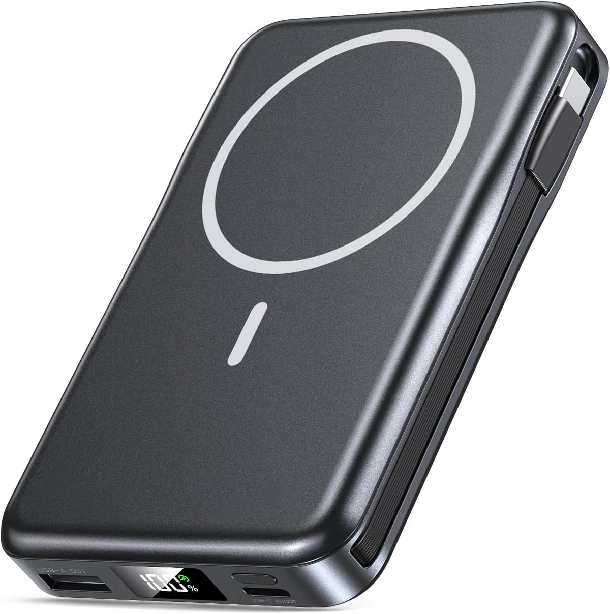 Cargador portátil magnético 10000mAh, banco de energía 20W con cabl...