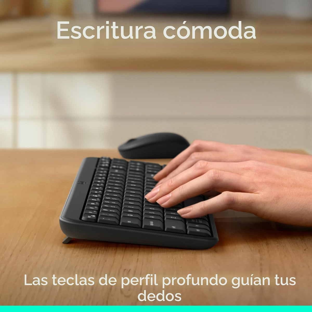 Logitech MK250 Combo de teclado y mouse inalámbricos Bluetooth - Gr...