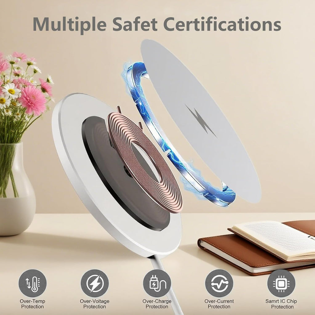 [Certificado Apple MFi] 1 paquete de cargador inalámbrico Mag-Safe...
