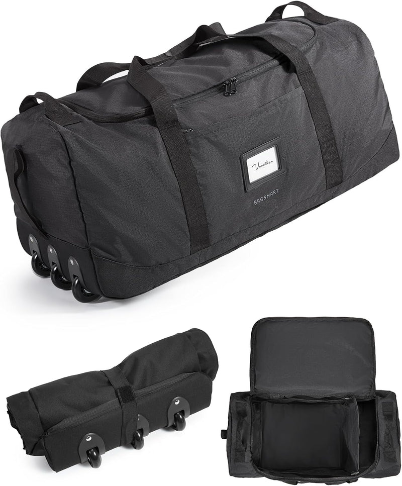 BAGSMART Bolsa de viaje plegable 83L, equipaje grande para viajes |...