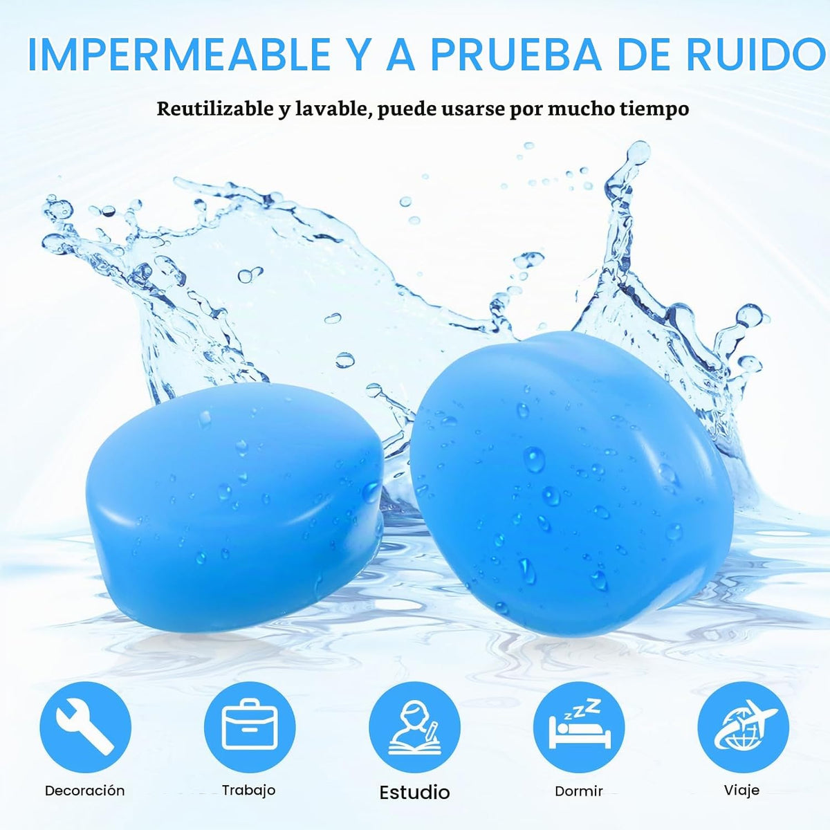 Frienda 21 pares de tapones para los oídos para dormir, tapones par...