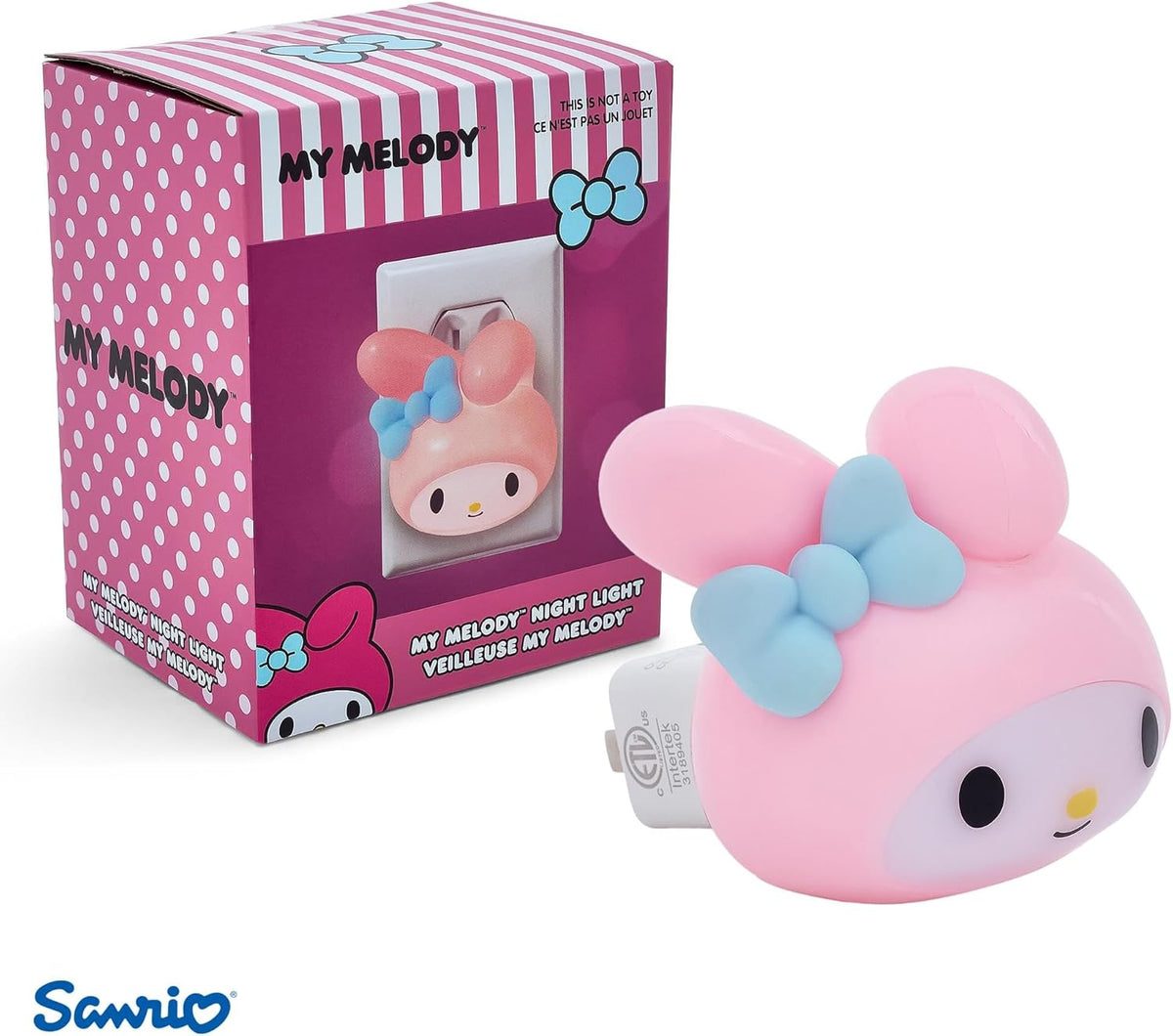 Ukonic Sanrio My Melody Face - Luz nocturna enchufable, luz LED par...