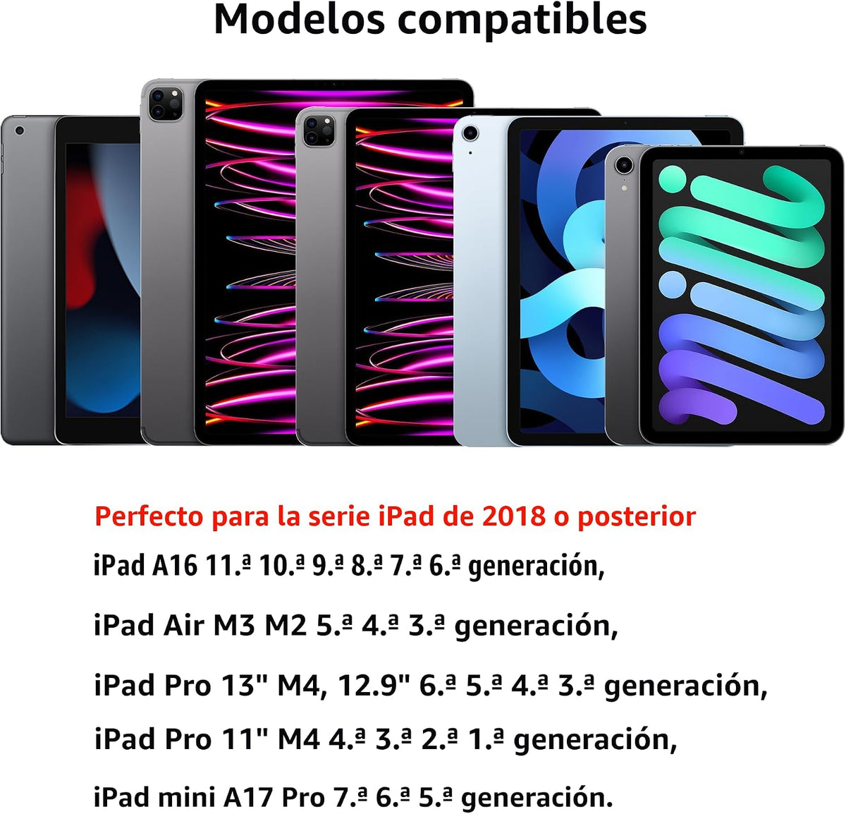 Lápiz óptico para iPad A16 11ª 10ª 9ª 8ª 7ª 6ª generación, iPad Pro...