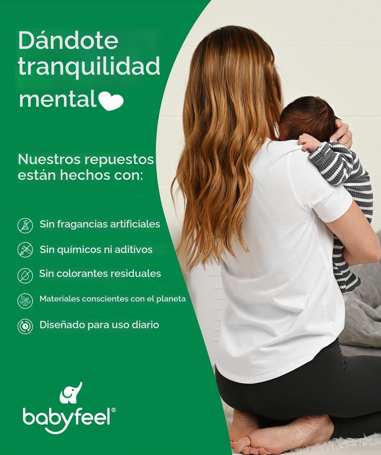 Babyfeel Recambios BIO compatibles con cubos de pañales DEKOR CLASS...