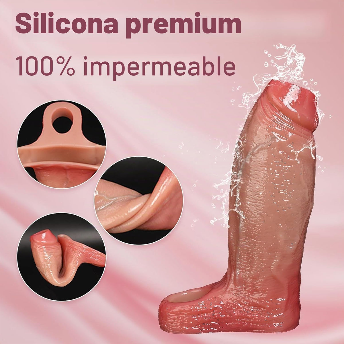 Extensor de manga para pene, extensor de pene, anillo de polla de 5...