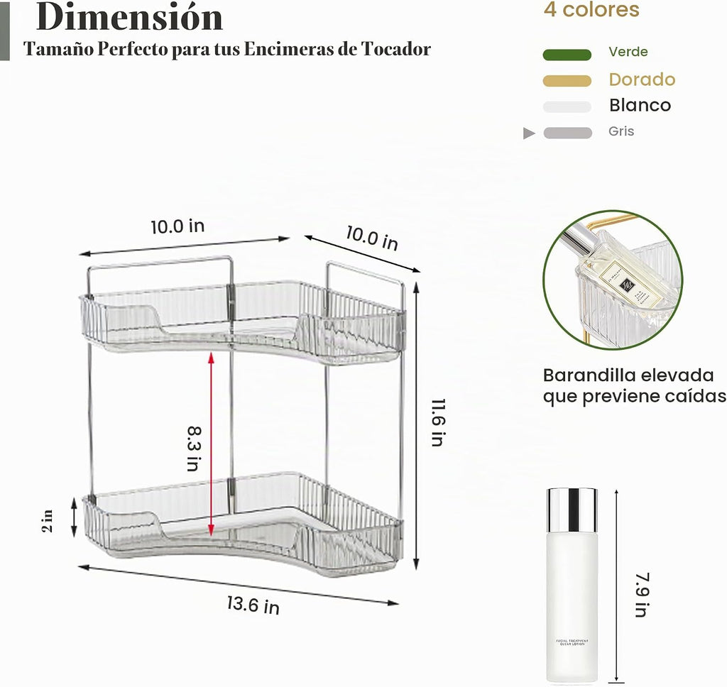Aveniee Organizador de Esquina para Encimera de Baño, Estante de En...