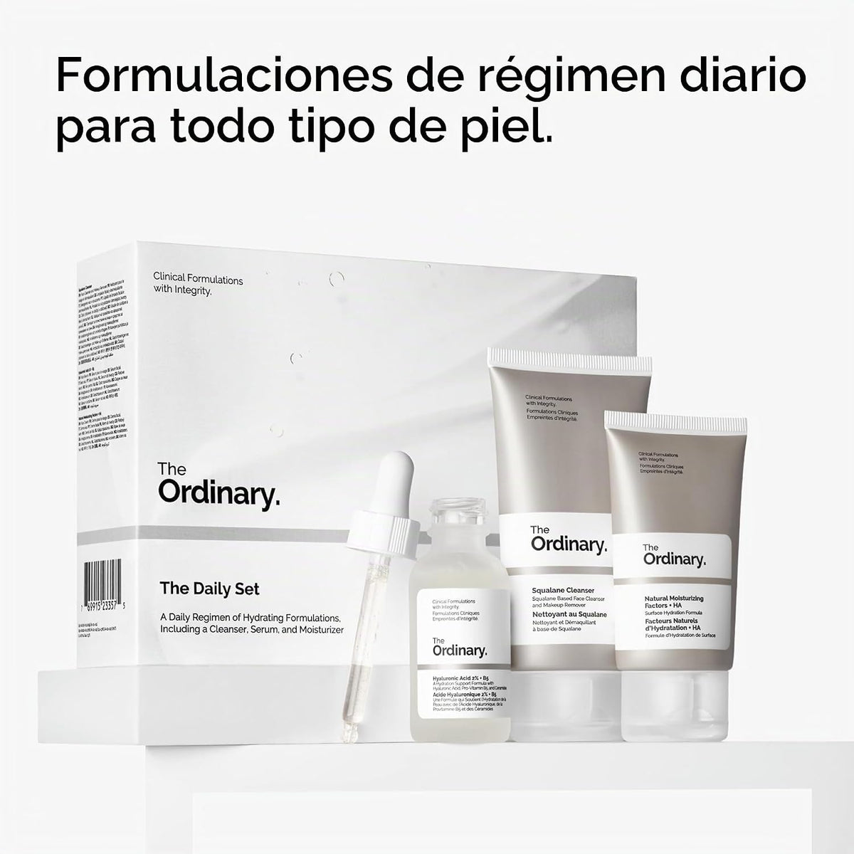 The Ordinary The Daily Set, rutina diaria de cuidado de la piel con...