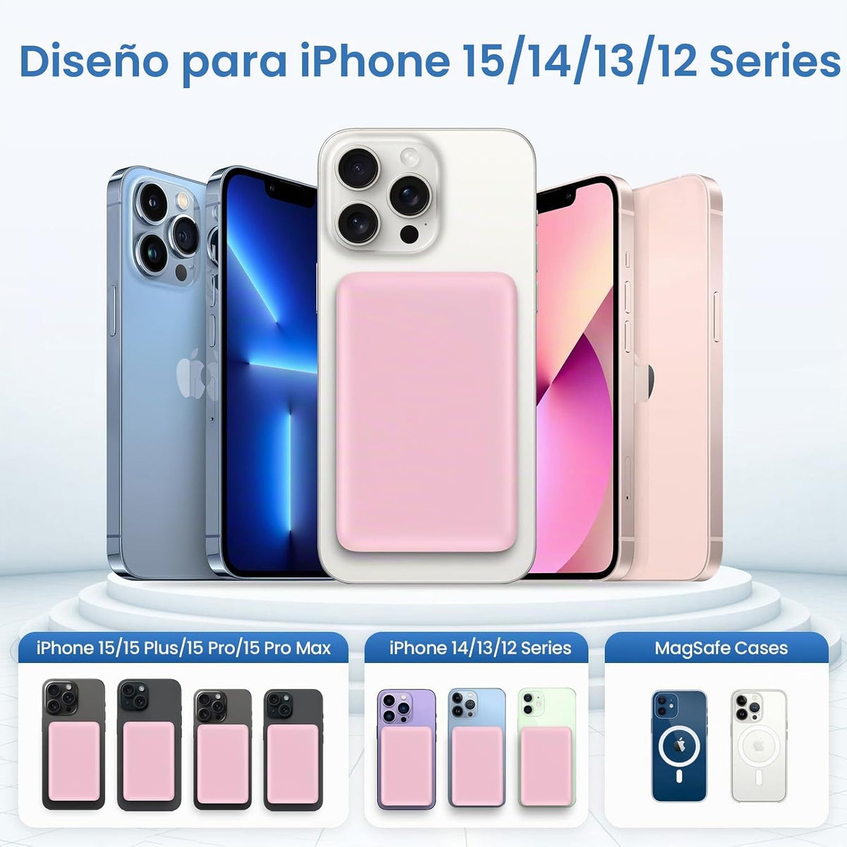 Cargador portátil magnético de 10800 mAh para batería Magsafe, banc...