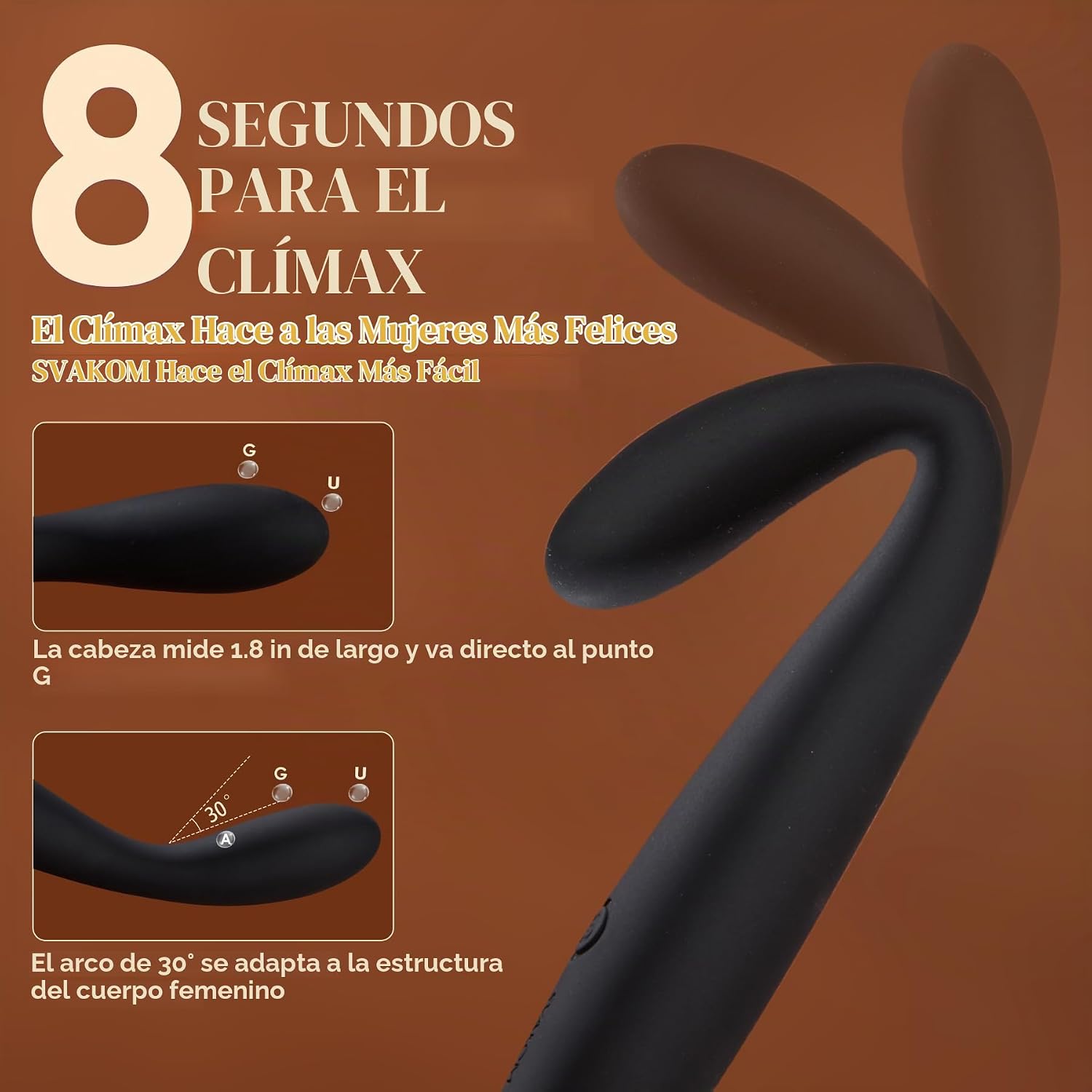 Vibrador de punto G, juguete sexual \u2013 SVAKOM Vibradores de ded...
