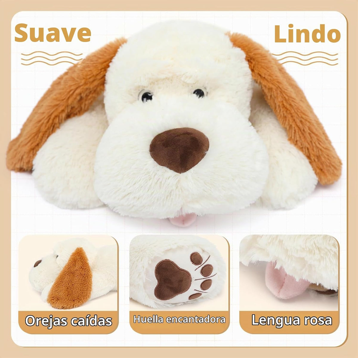 MorisMos Animales de peluche gigantes para perros grandes, 31 pulga...
