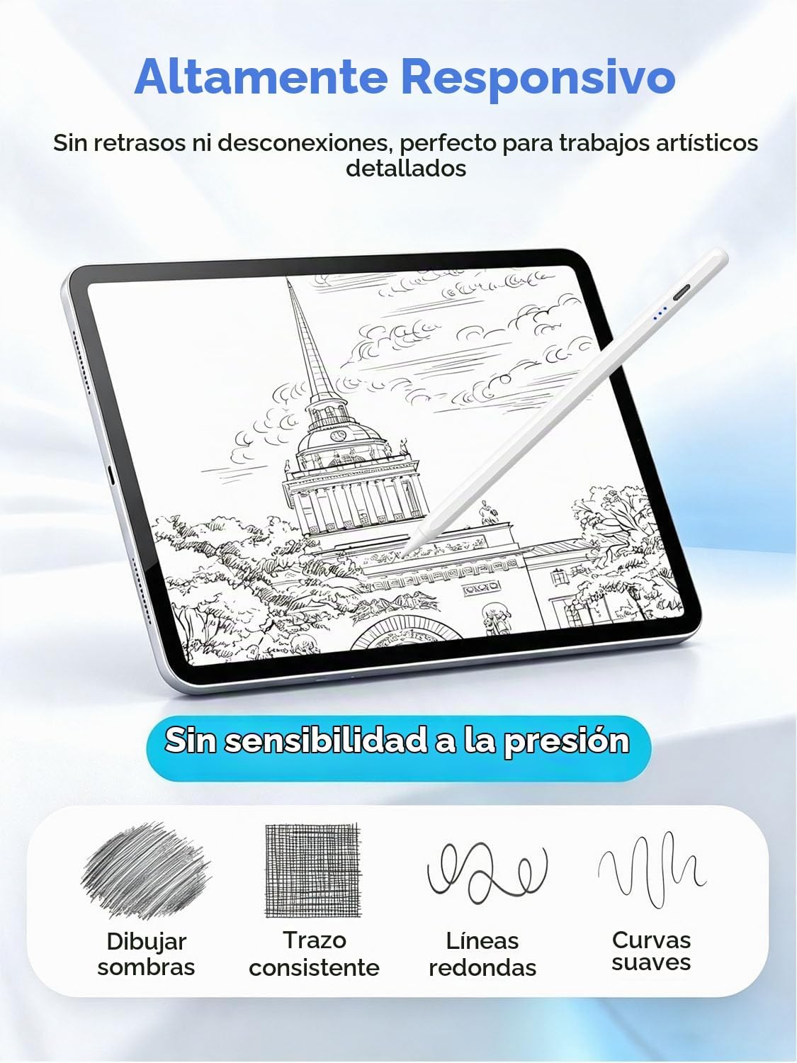 [2Pack] Lápiz capacitivo para Apple iPad (2025-2018), lápiz con sen...