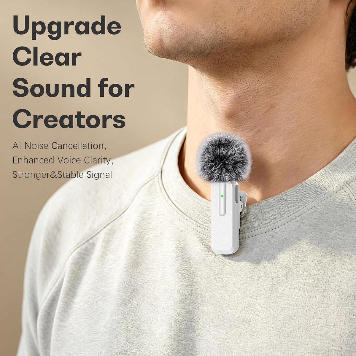 wedaniya Mini micrófono inalámbrico Lavalier para iPhone, Android,...