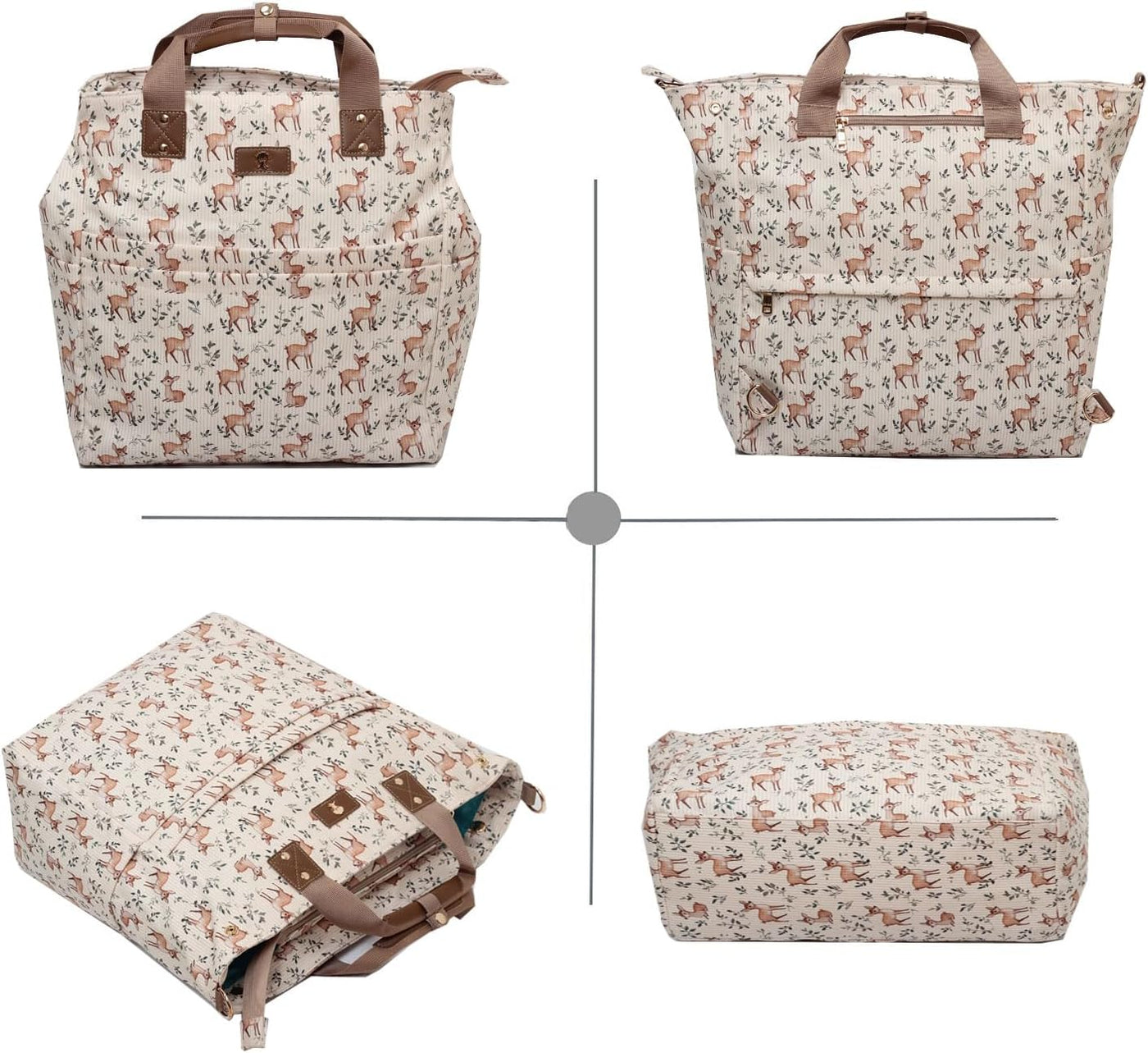 ESVAN Mochila de Pañales Bolsa de Mano Totepack Mochila Bandolera 3...