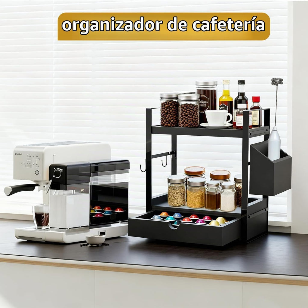 Goliross Organizador y almacenamiento de mostrador de baño con 2 ca...