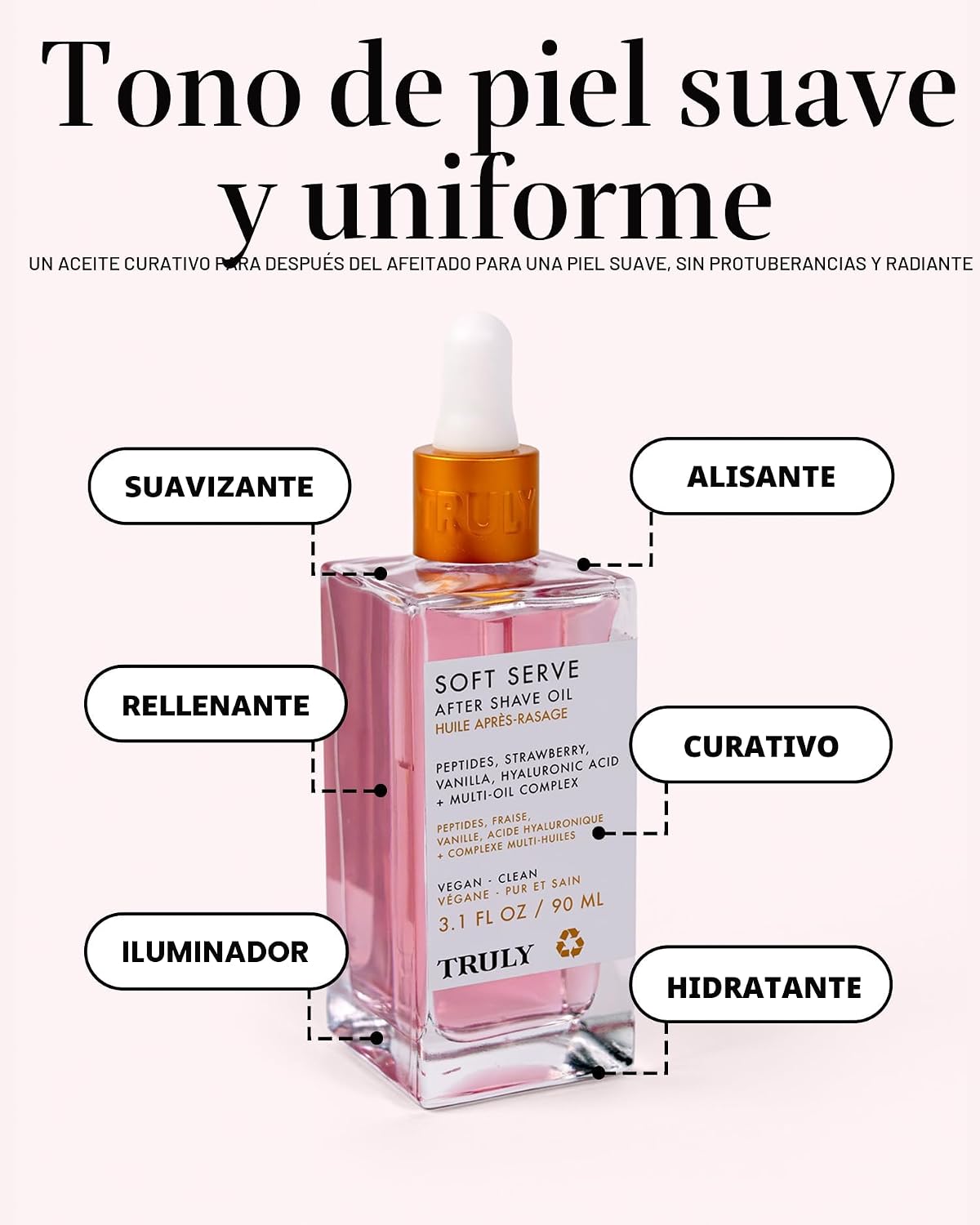 Truly Aceite para después del afeitado Beauty Luxury | Tratamiento...