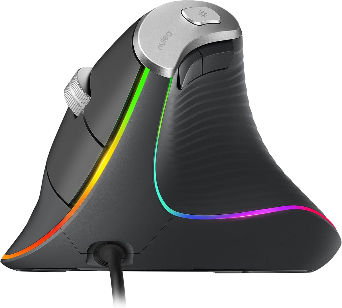 Nulea M504 Ratón Vertical con Cable, Ratón Óptico Ergonómico USB co...