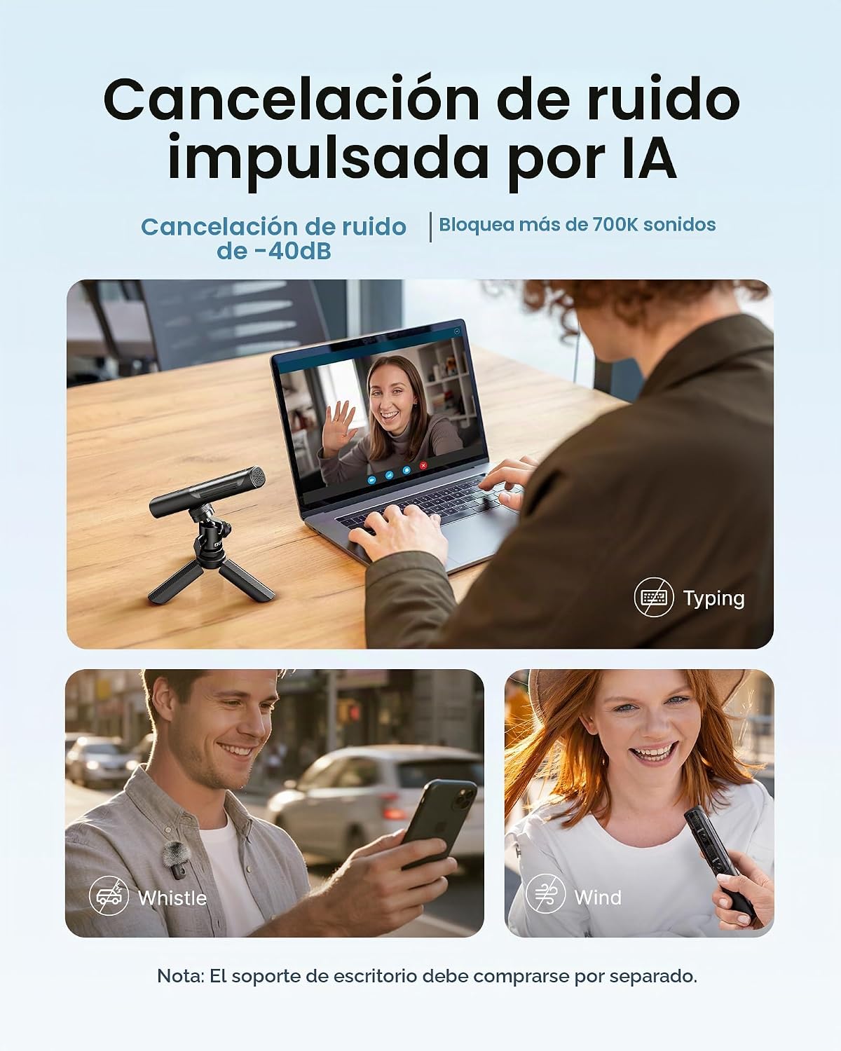 BOYA Mini micrófonos inalámbricos mágicos para iPhone 15-16\/Androi...